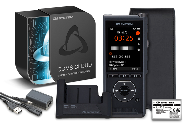 OM DIGITAL DS-9100 Premium Kit with ODMS Cloud and FREE ODMS SR OM DIGITAL DS-9100 Premium Kit with ODMS Cloud and FREE ODMS SR
